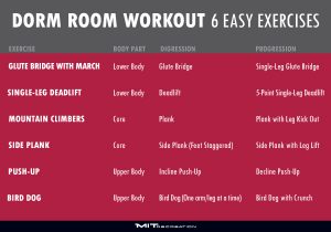 dorm room workout
