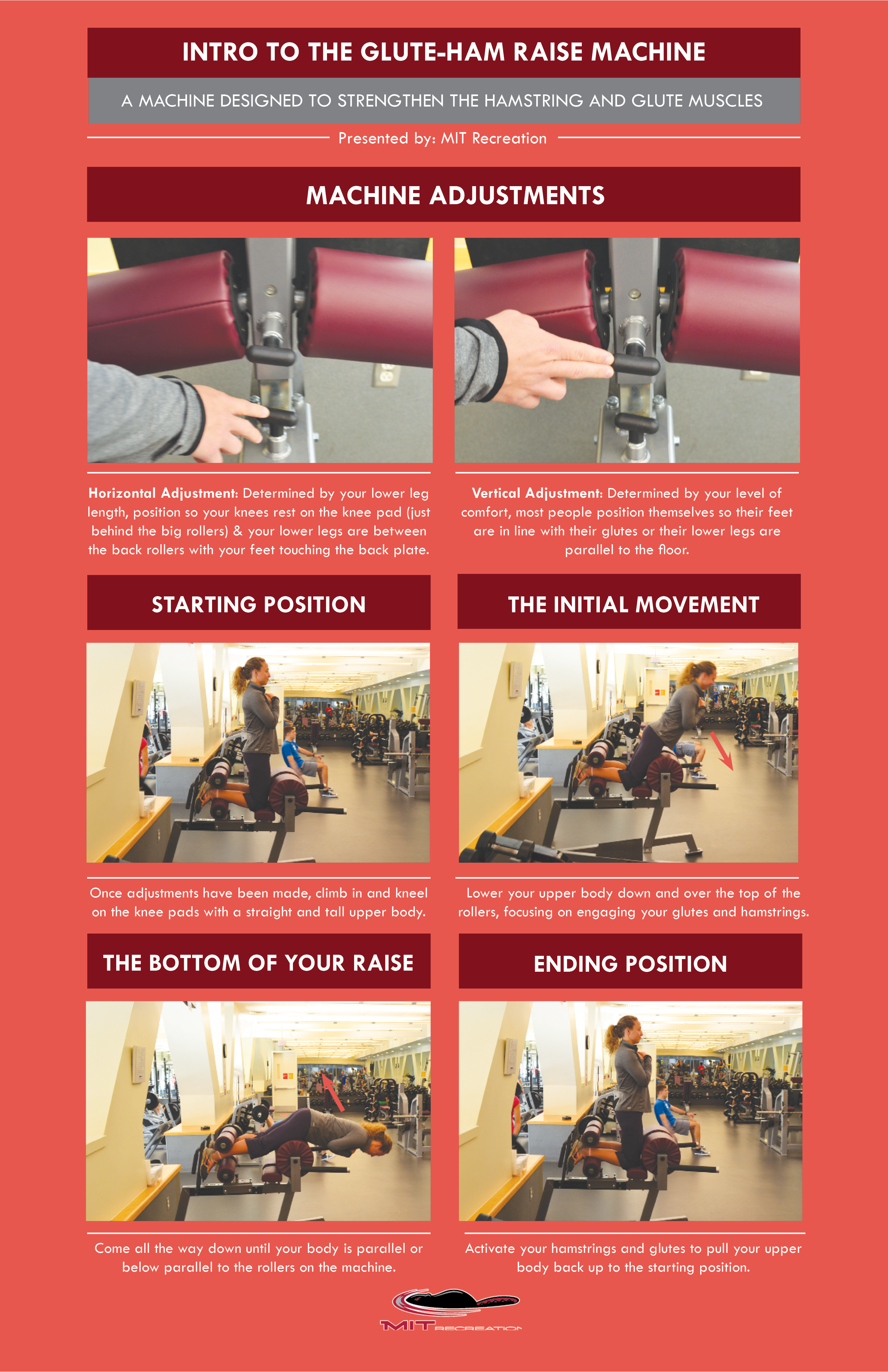 Glute ham leg raise clearance