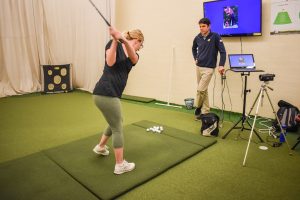 First Golf Lesson MIT Recreation Indoor Golf Range