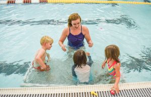 Preschooler swim skills