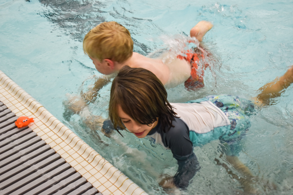 Preschooler swim skills