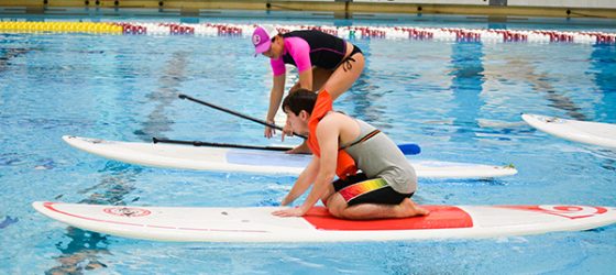 Perkins Students take on Stand Up Paddle Boarding