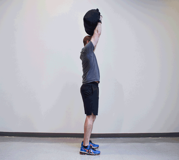 Travel Workout Advanced- Overhead Reverse to Forward Lunge